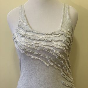 J Crew Ruffled Tank